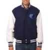 Memphis Grizzlies Navy and White Jacket