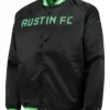 Austin FC Full-Snap Black Satin Jacket
