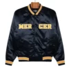 Mercer Black Varsity Satin Jacket