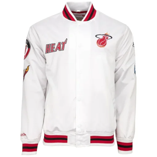 Miami Heat City Collection White Satin Jacket