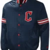 Cleveland Guardians Midfield Navy Blue Varsity Jacket