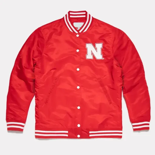 Nebraska Cornhuskers Red Bomber Jacket