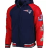New England Patriots Defender Royal Hoodie Jacket