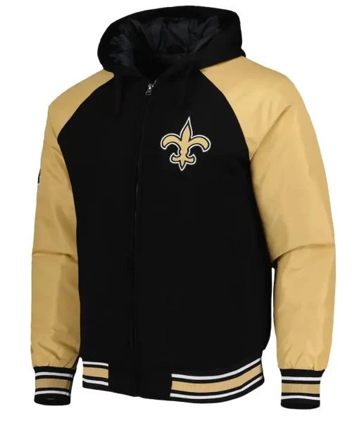 New Orleans Saints Black Varsity Jacket