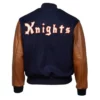 NY Knights 1939 Navy Blue and Brown Jacket