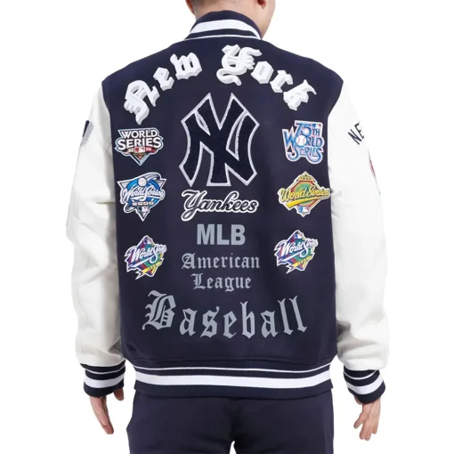 NY Yankees Old English Bomber Jacket