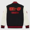 OVO Toronto Raptors Black and White Varsity Jacket