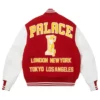 Palace Greek Red and White Varsity Jacket