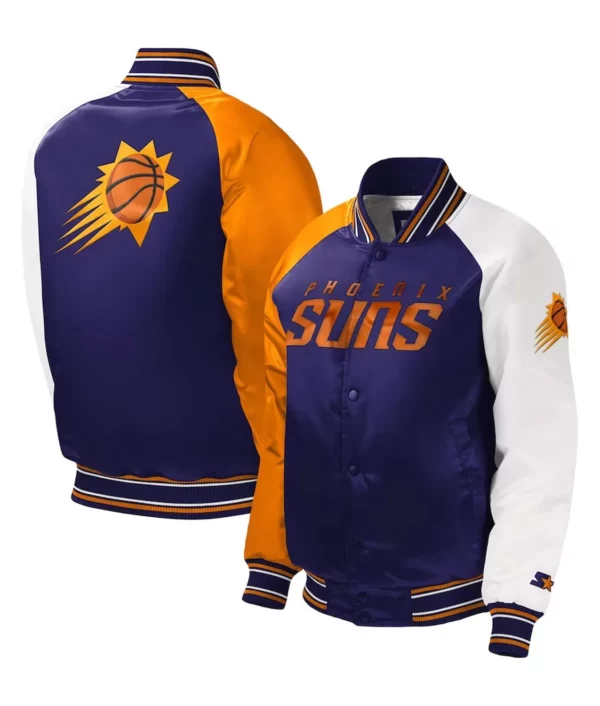 Youth Raglan Phoenix Suns Purple Jacket