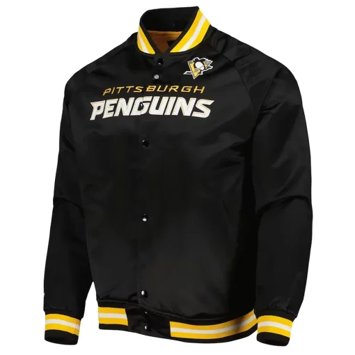 Pittsburgh Penguins Varsity Black Jacket