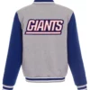 New York Giants Royal/Gray Varsity Jacket