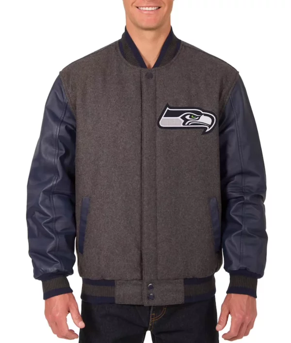 Seattle Seahawks Charcoal and Navy Jacket