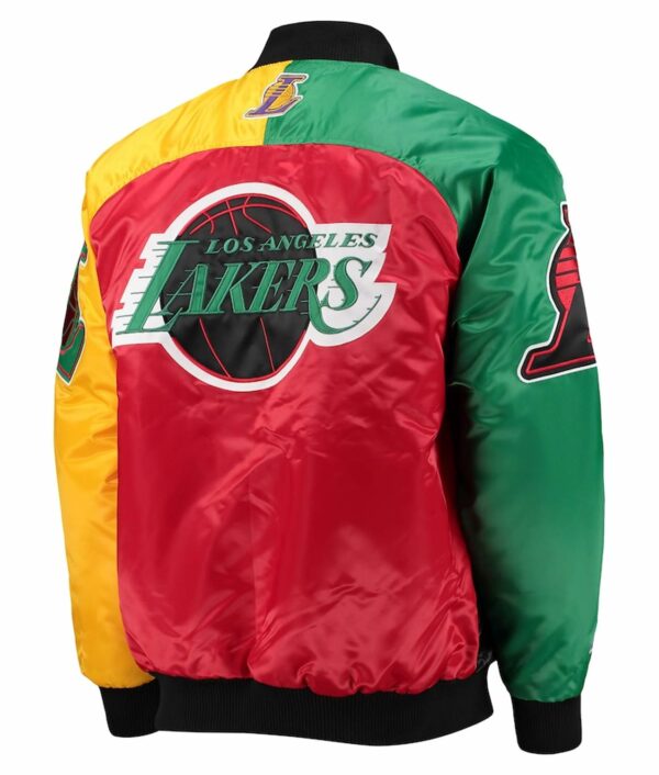Los Angeles Lakers Ty Mopkins Black/Red Bomber Jacket