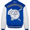 Doncare The Gambler Blue and White Varsity Jacket