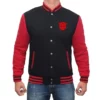 Transformers Knight Black and Red Varsity Jacket