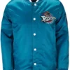 Pistons Ty Mopkins Teal Bomber Jacket