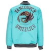 Vancouver Grizzlies Heavyweight Aqua Varsity Jacket