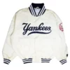 New York Yankees 90s White Satin Jacket