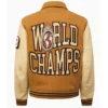 World Champs 88 Letterman Brown Varsity Jacket