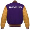 Baltimore Ravens Varsity Yellow and Purple Jacket