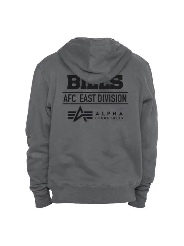Buffalo Bills X Alpha X New Era Grey Hoodie