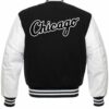 Chicago White Sox Black and White Varsity Jacket
