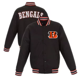 Cincinnati Bengals Black Varsity Jacket