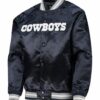 Dallas Cowboys Navy Blue Full-Snap Jacket