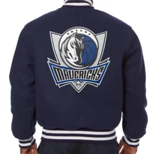 Dallas Mavericks Navy Blue Varsity Jacket