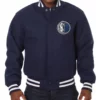 Dallas Mavericks Navy Blue Varsity Jacket