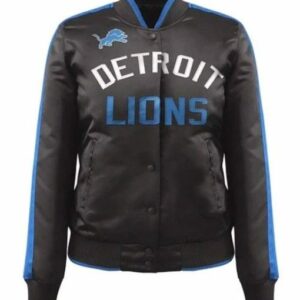Detroit Lions Show Time Satin Jacket