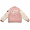 Human Made I Know Nigo Varsity Pink and White Jacket