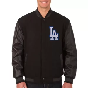 LA Dodgers Black Varsity Jacket