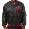 Miami Heat Varsity Leather Jacket