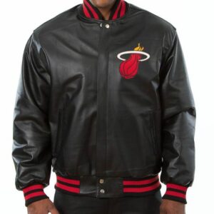 Miami Heat Varsity Leather Jacket