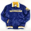 NBA Golden State Warriors Royal Blue Bomber Jacket