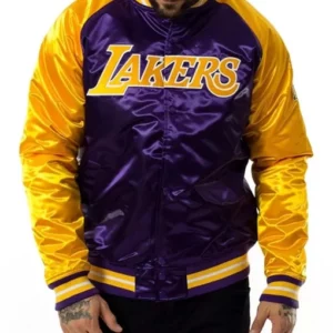NBA Tough Season Los Angeles Lakers Satin Jacket