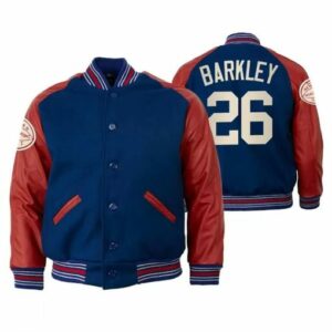 New York Giants Saquon Barkley Varsity Jacket