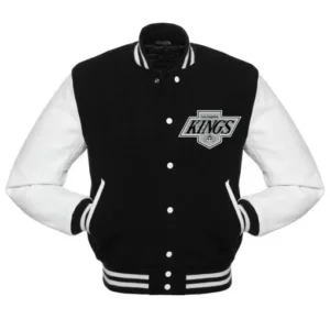 NHL Los Angeles Kings Bomber Wool/Leather Jacket
