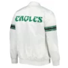 Philadelphia Eagles The Power Forward White Bomber Jacket