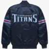 Striped Tennessee Titans Navy Blue Jacket