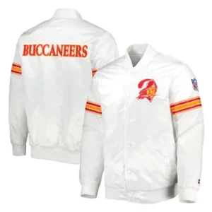 White The Power Tampa Bay Buccaneers Bomber Jacket