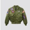 Alpha X Top Gun Cwu 45/p Bomber Green Jacket