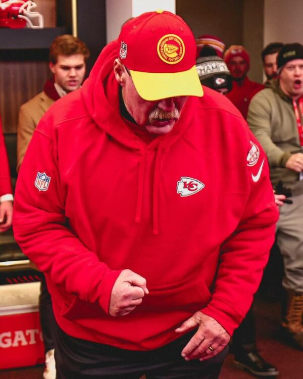 Andy Reid Kansan City Chiefs Red Hoodie