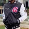 Atlanta Braves Satin White and Black Jacket