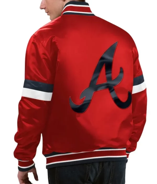 Atlanta Braves Red Home Game Varsity Satin Jacket