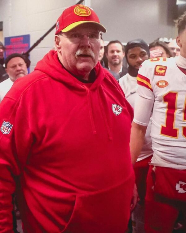 Andy Reid Kansan City Chiefs Red Hoodie