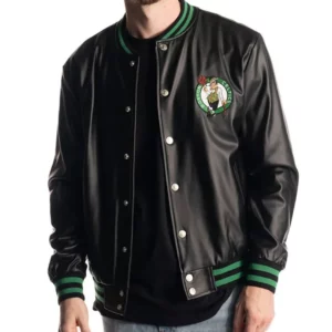 Boston Celtics Metallic Black Jacket