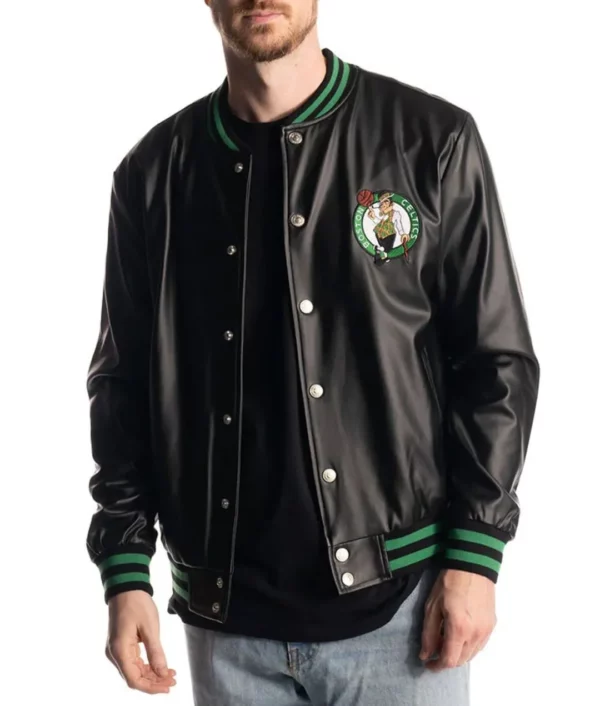 Boston Celtics Metallic Black Jacket